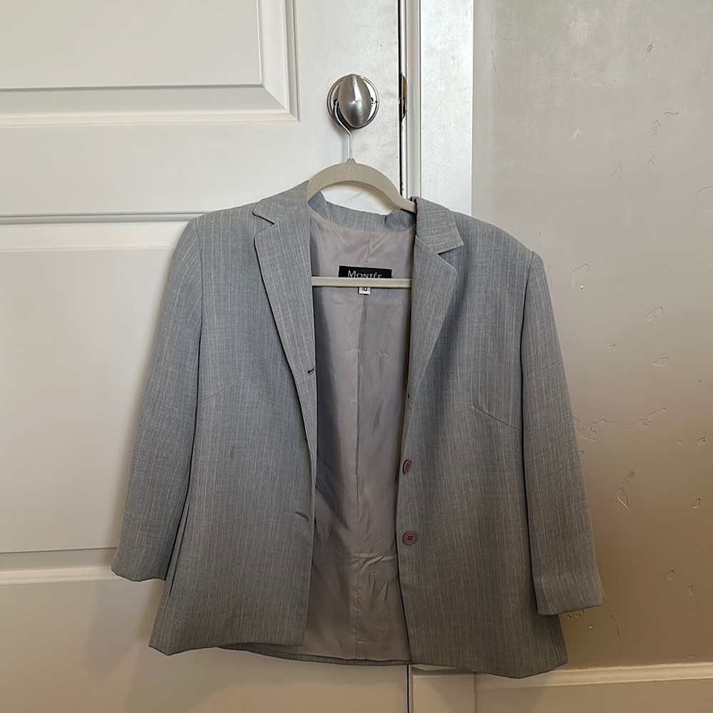 Grey Montée Collection blazer